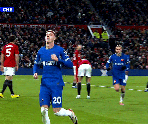 Cole Palmer Jump Out Of Excitement GIF