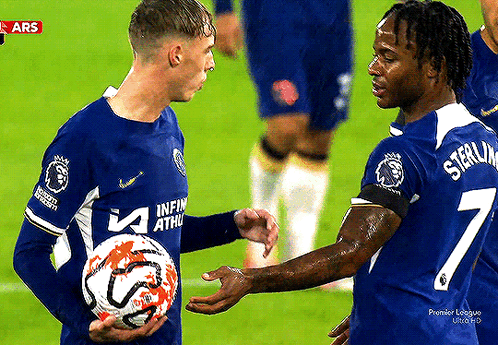 Cole Palmer Walking With Friends GIF