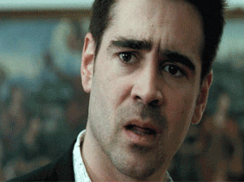 Colin Farrell Disgust GIF