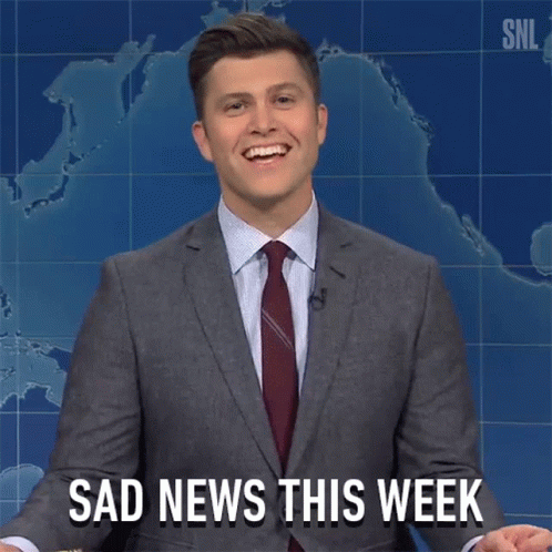 Colin Jost Sad News GIF