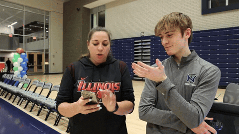 Collaboration Man And Woman Discussing GIF