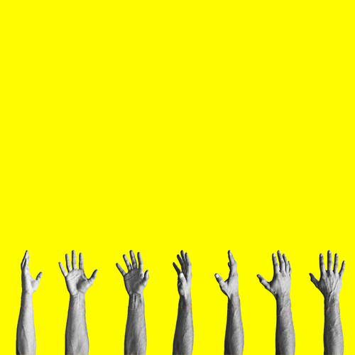 Collage Hands Wave Cut GIF
