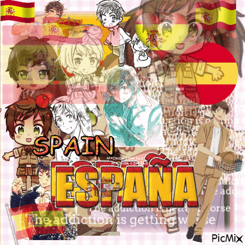 Collage of Anime Characters Spain España