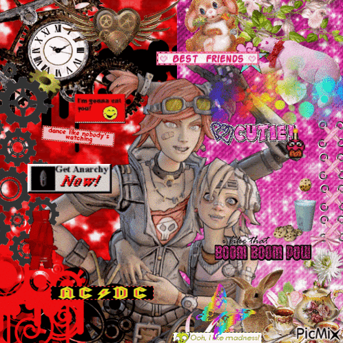 Collage Of Images Saying Get Anarchy Now GIF
