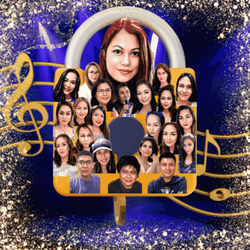 Collage of People With Woman Surrounded by Music Notes