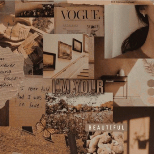 Collage of Pictures With Vogue Magazine