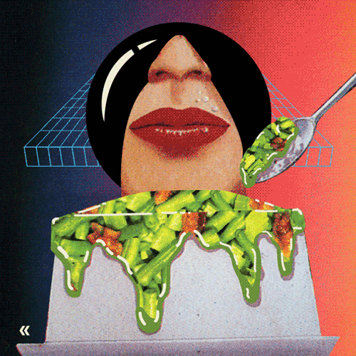 Collage Retro Green Beans GIF