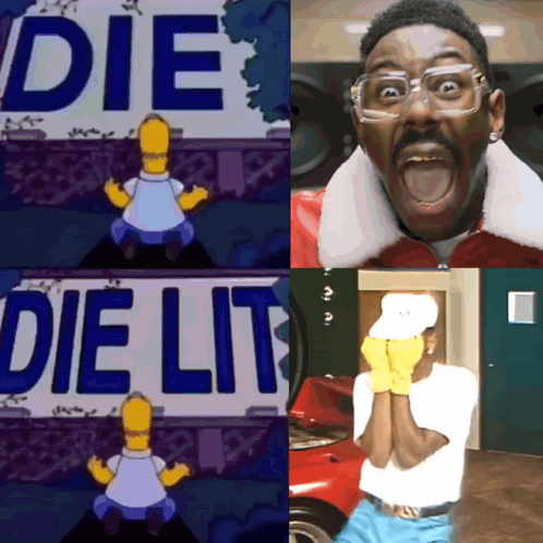 Collage With Die Lit GIF