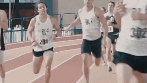 College Race Finish Line Win GIF