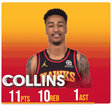 Collins 11 Points 10 Rebounds