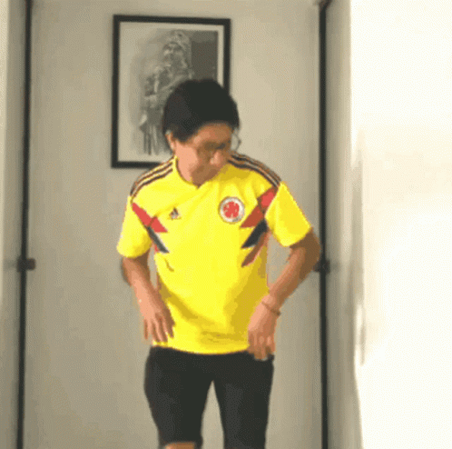 Colombia Football Cosplayer GIF