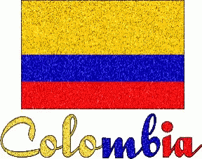 Colombia Text Animation GIF