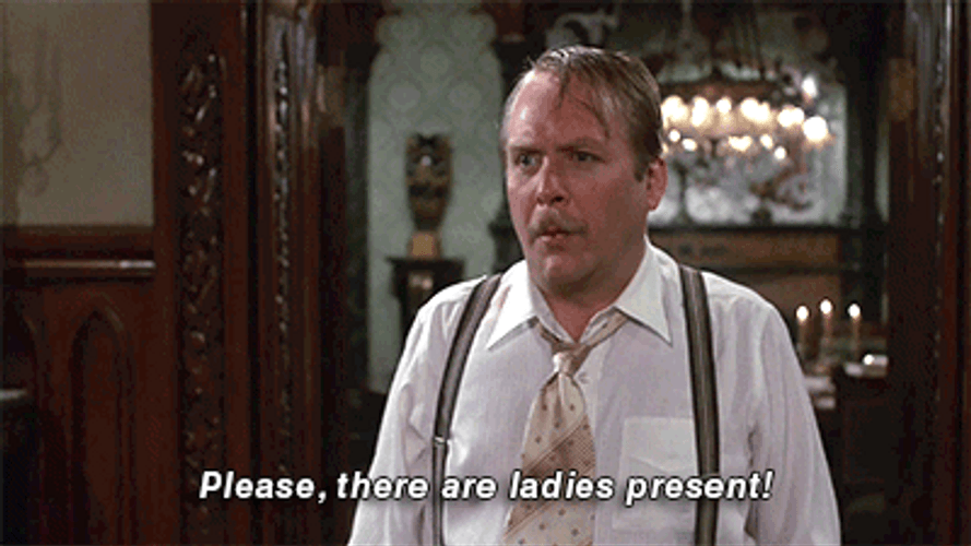Colonel Mustard Martin Mull Begging Clue GIF