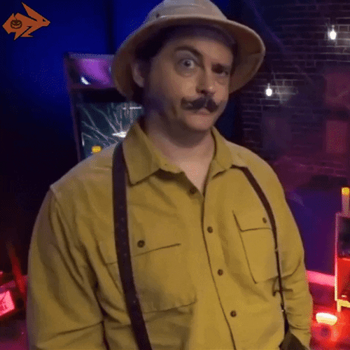 Colonel Mustard Silly Face Weird GIF