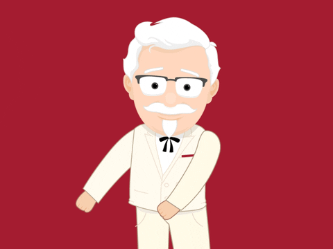 Colonel Sanders Floss Dancing GIF