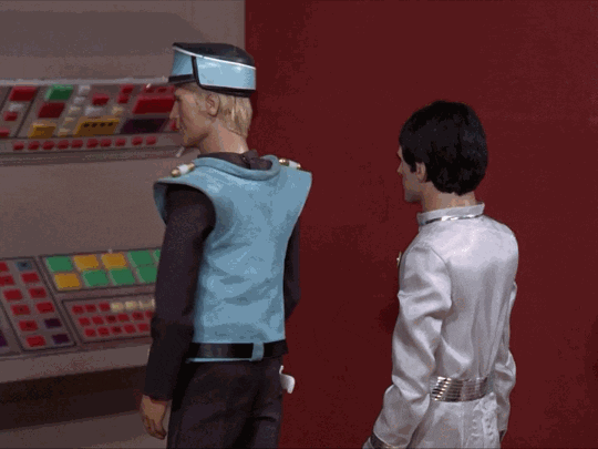 Colonel White From Captain Scarlet Karate Chop GIF