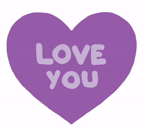 Color Changing Heart Love You GIF