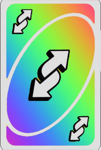 Color Changing Uno Reverse Card GIF