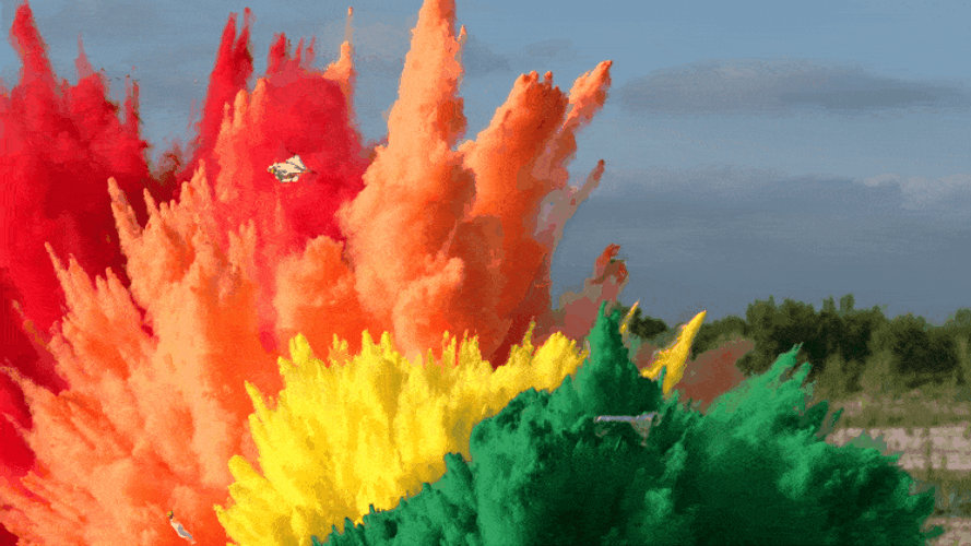 Color Explosion Blast GIF.