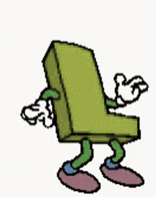 Color Green Letter L GIF
