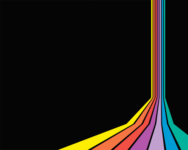 Color pastel rainbow lines GIF