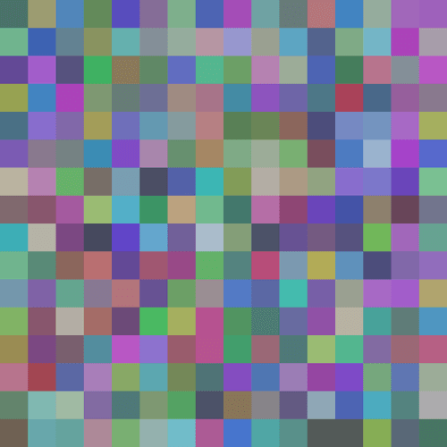 Color Pixel Squares Flash GIF