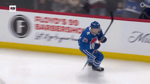 Colorado Avalanche Hockey Player Celebrating