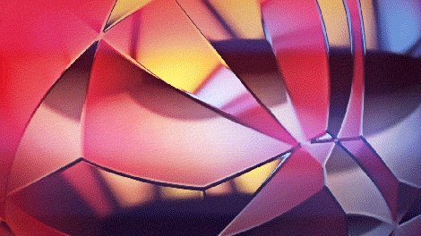 Colored Glass Reflection Loop GIF