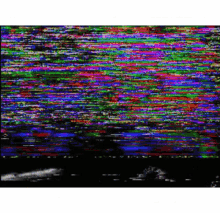 Colored Static Glitch Montage GIF