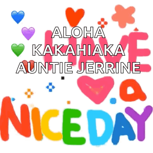 Colorful Aloha Kakahiaka Sign