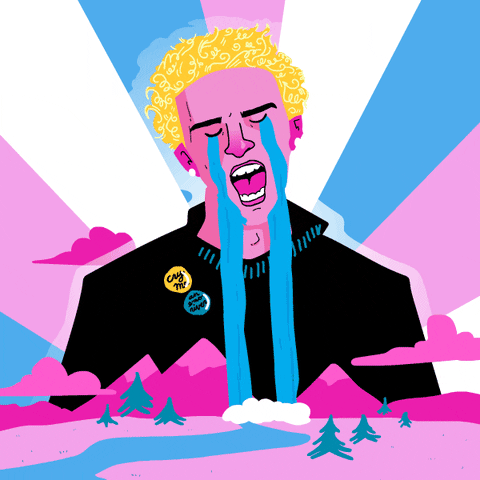 Colorful Animated Justin Timberlake Cry Me A River GIF