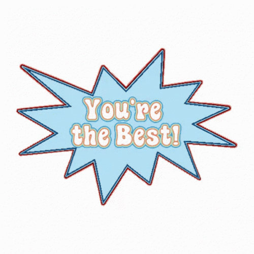 Colorful Animated You're The Best GIF 