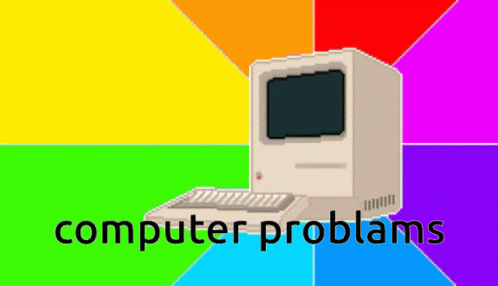 Colorful Background Computer Problems GIF