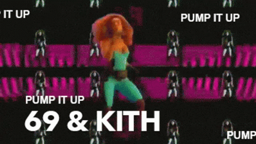 Colorful Background Saying Pump It Up