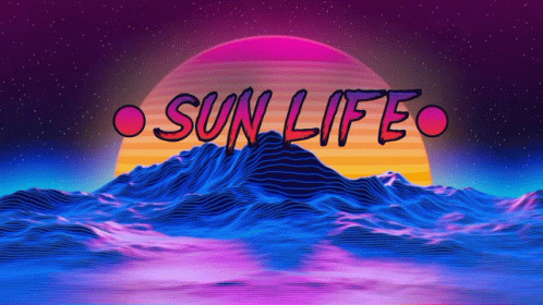 Colorful Background With Sun Life