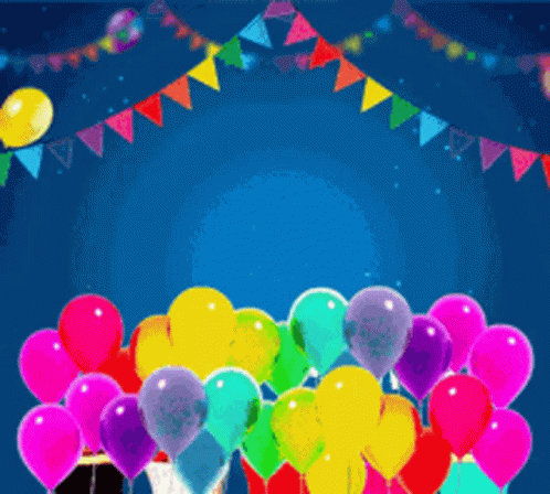 Colorful Balloons Flying