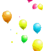 Colorful Balloons Flying in Air