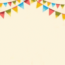 Colorful Balloons Hanging From Flags GIF