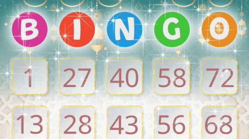 Colorful Bingo Game Numbers 1-68 GIF