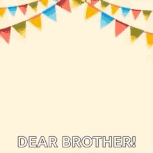 Colorful Birthday Greeting For Brother Alex GIF