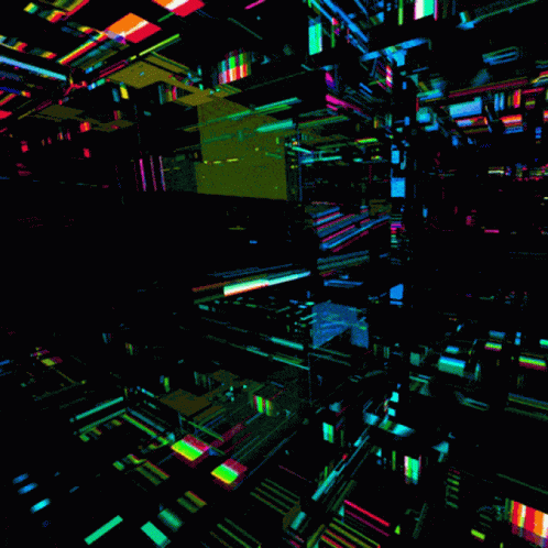 Colorful Block Maze GIF