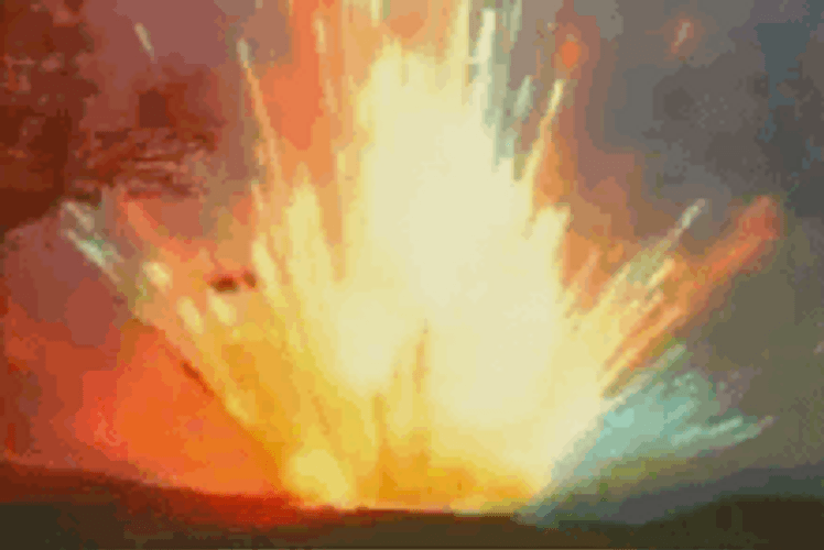 Colorful Bomb Explosion GIF.