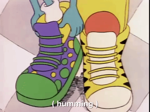 Colorful Cartoon Shoes GIF