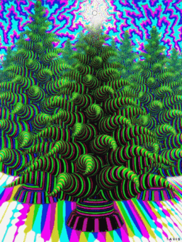 Colorful Christmas Tree Made of Balls