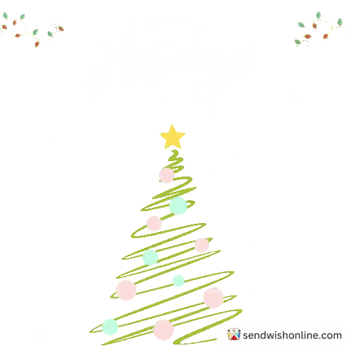 Colorful Christmas Tree with Star