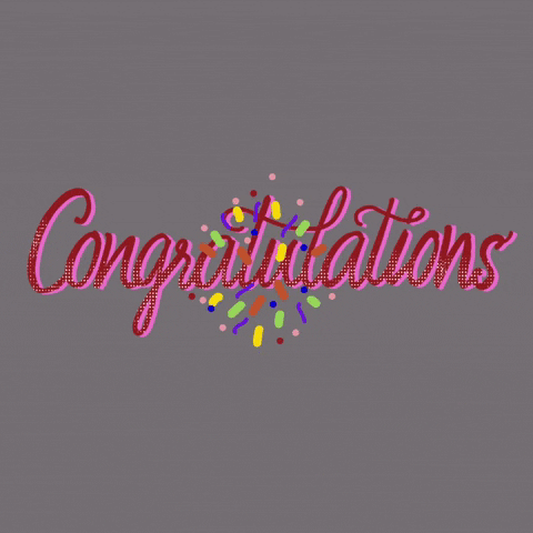 Colorful Confetti Well Done Congratulations GIF