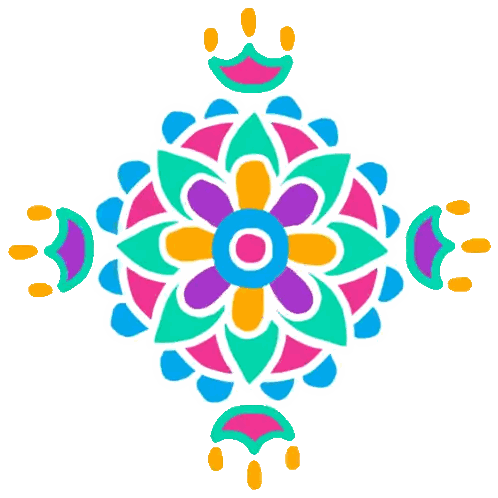 Colorful Design with Flower