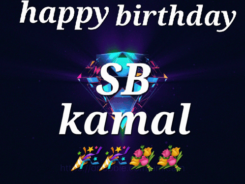 Colorful Diamond Birthday Card for Sb Kamal