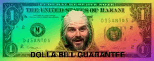 Colorful Dollar Bill Animation GIF