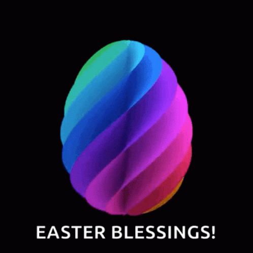 Colorful Easter Egg Good Morning Happy Easter GIF